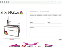 Tablet Screenshot of eliquidmixer.com